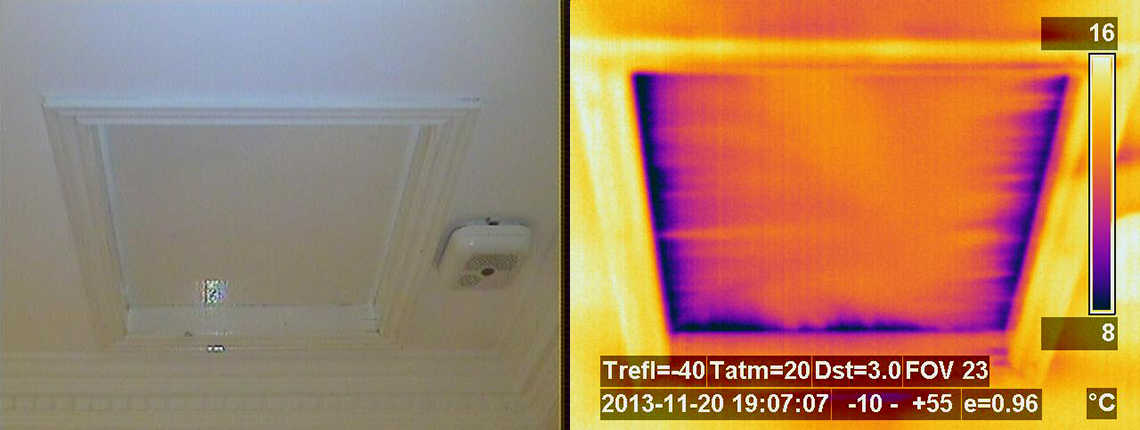 A thermal imaging survey detects moisture to PREVENT MOULD ATTACKS